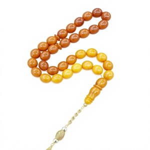 Élégantes perles de prière islamiques en résine écologiques faites à la main, chapelet musulman Misbaha pour la prière quotidienne - Product Image 3