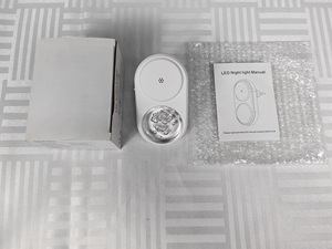 Modern Square Mini LED <b>Wall</b> <b>Plug</b>-in Bedroom Bed Lamp for Kids Baby <b>with</b> RGB <b>Lighting</b> Dimmable & DIY Design - Product Image 6