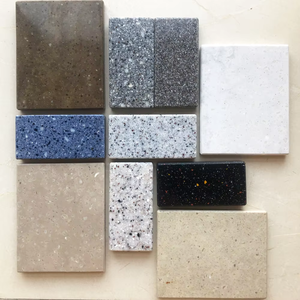 Thiết kế mới nhân tạo thạch anh đá tấm Acrylic bóng cho Vanity Tops rắn bề mặt bàn - Product Image 6