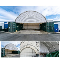 Bâtiments en tissu à double treillis 40*40, abris conteneurs, auvents pour conteneurs, tentes de stockage étanches, abris de stockage, tentes de garage