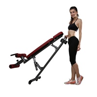 Banc de musculation professionnel pliable unisexe multifonctionnel pour exercices couchés, brûle-graisse, pour la maison et l'intérieur, chaise de fitness, banc individuel