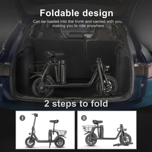 Scooter EU OEM le plus récent, 36V, 12 pouces, 2 roues, antivol, étanche, avec siège pour adultes SM-C01 - Product Image 4