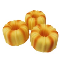 Jouets anti-stress en PU souple en forme d'ananas creux, jouets anti-stress en forme de pain réaliste à remontée lente, vente en gros