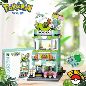 Keeppley Toy Set Animal Model Kit Gift House Street View Card Blind Box Anime Elf Trainer Collection Series Magic Building Block - Product Image 2