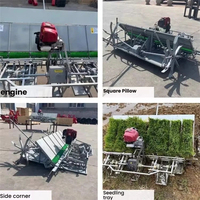 Machine à repiquer le riz multifonctionnelle Semoir et transplanteur automatique avec jardinière de riz pour la plantation de semis de riz