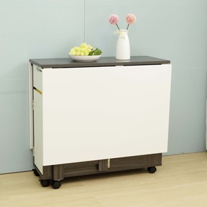 Bàn Ẩn Hiện Đại Bộ Bàn Ăn Thực Tế Với 4 Ghế Cho Phòng Ăn - Product Image 5