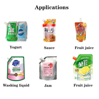 Machine de capsulage de remplissage de poche de bec de lait de coco entièrement automatique à haute efficacité