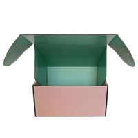 Boîte d'expédition en carton ondulé recyclé avec impression personnalisée du logo