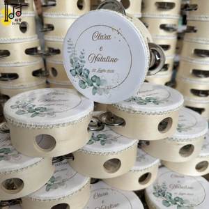 Novità 2025 Design Italiano Strumento Musicale per Matrimoni Chiese Feste Tamburelli Personalizzati Tamburo a Mano Prezzo Giocattolo per Adulti - Product Image 5
