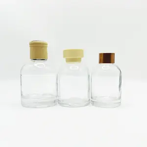 Difusor de fragrância para casa, garrafa de vidro vazia para banheiro, 120ml, 180ml, 220ml, reed, difusor de vime, retentor de perfume, ideal para uso doméstico