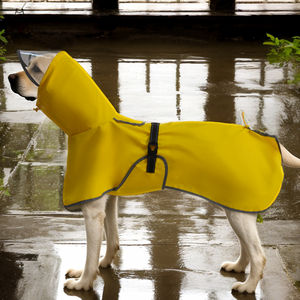 批发新款反光小大狗防水夹克PU材料可洗运动风格，带实心图案 - Product Image 1