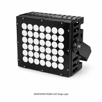 Projecteur de scène LED RVB/RVBW DMX 512 programmable, étanche IP65, 300W/400W, à intensité variable, avec télécommande, pour mariages