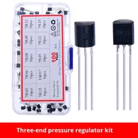 Kit de 100 pièces de 10 types de tubes régulateurs de tension à trois bornes comprenant 78L05 78L12 78L15 LM317 79L15 Composants électroniques