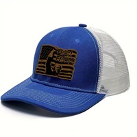 Casquette Trucker Snapback en Maille Brodé avec Logo Personnalisé de Haute Qualité, 6 Panneaux, Style Vintage Sportif, Respirante et Imperméable