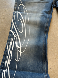 <span class=keywords><strong>Jeans</strong></span> Vintage Lavati con Stampa Serigrafica per Uomo, Alta Qualità, Skinny Personalizzati, Blu e Gamba Larga, Modello Svasato - Product Image 3