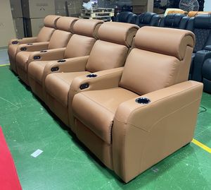 Conjunto moderno de sofá de <span class=keywords><strong>cine</strong></span> <span class=keywords><strong>con</strong></span> elevador eléctrico Cama cómoda para ver películas Marco de madera y metal Directo de fábrica - Product Image 4