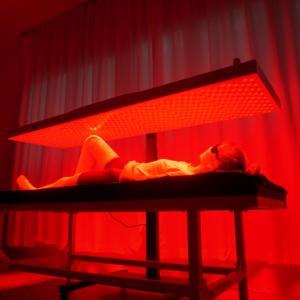 Appareils de sauna infrarouge à écran tactile pour tout le corps de la plus grande taille, soulagement de la douleur, panneau de luminothérapie rouge à 8 longueurs d'onde avec support électrique - Product Image 4