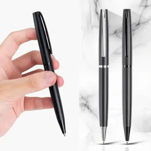 NMHHL-006 классический деловой стиль матовые металлические чёрные шариковые ручки
