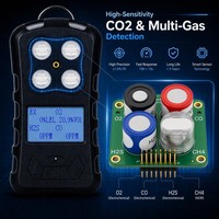 Détecteur de gaz multi-fonctions portable HIREP 4-en-1 (CO2, O2, LEL, NH3) avec analyseur ATEX IP65 pour brasseries, vignobles et sécurité industrielle