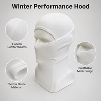 Vente en gros de balaclavas en polyester, chapeau d'extérieur, masques de protection faciale pour le sport, cyclisme, alpinisme, coupe-vent, anti-froid, ski, unisexe