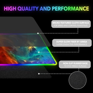 Alfombrilla de Ratón para Juegos Grande de 35.4 X 15.8 Pulgadas, RGB Colorida, Base de Goma Antideslizante, 14 Modos de Iluminación, Alfombrilla de Escritorio en Stock <span class=keywords><strong>COUSO</strong></span> MP05 - Product Image 1