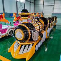 Train électrique sans rails pour enfants et adultes, pour une utilisation intérieure en centre commercial et extérieure comme train de divertissement touristique