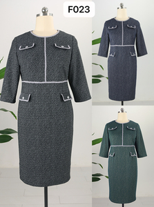 Trajes de Oficina de Diseño Moderno con Líneas Negras para Mujer, Conjuntos de Ropa para Mujer Talla Grande, Traje de Iglesia para Dama - Product Image 4