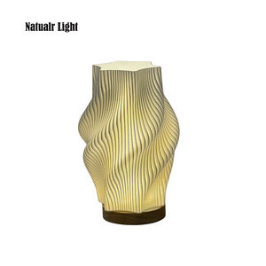 Lámpara de Escritorio LED ANTINSKY con Impresión 3D, Estilo Crema Francés, con Control Táctil y Regulable, para Dormitorio, Mesita de Noche, Estudio, Cafetería - Product Image 4