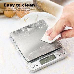 Báscula de Cocina Digital de Acero Inoxidable de 500g, 2000g, 3000g, 1Kg, con Precisión de 0.1g y 0.01g, Fabricada en China - Product Image 5