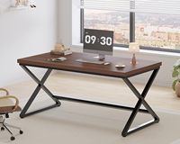 Bureau de travail élégant, bureau à domicile en bois, confortable, pour écrire, étudier, pour les écrivains, les jeux, ordinateur portable, poste de travail, table d'ordinateur de direction