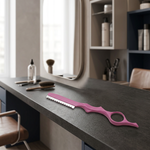 Rasoir professionnel non électrique pour coiffure, en plastique, avec lame simple en acier inoxydable, pour la dégaine des cheveux - Product Image 2