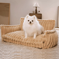 Canapé-lit pour chien personnalisé de luxe, solide, chaud, moelleux, amovible et lavable pour le salon