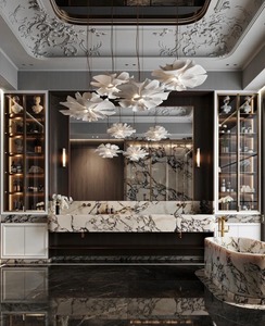 Elegante Losa de Mármol Natural Pulido para Interiores de Villas y Apartamentos, Revestimiento de Paredes, Encimeras, Mesas, Ecológico - Product Image 3