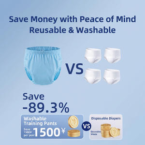 Culotte absorbante réutilisable et lavable <span class=keywords><strong>pour</strong></span> <span class=keywords><strong>adulte</strong></span>, en tissu non tissé, type <span class=keywords><strong>couche</strong></span>-culotte, imperméable, anti-fuite, silencieuse et protectrice - Product Image 4