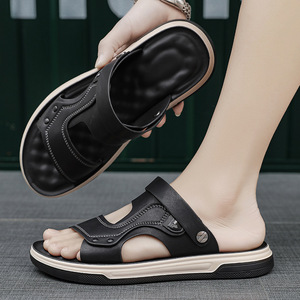 Pantoufles simples et populaires pour hommes, légères et peu coûteuses, sabots et sandales pour hommes - Product Image 3