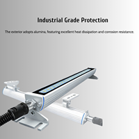 Lampe de travail LED IP68 pour machine-outil, boîtier en alliage d'aluminium pour tour, fraiseuse, machine laser, longueur personnalisée