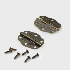 Bisagra para Muebles de Bronce, Montaje en Superficie, Diseño Tradicional para Caja de Madera, Accesorio de Ferretería Duradero - Product Image 3