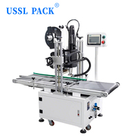 Étiqueteuse automatique ALB-260 pour le dessus des convoyeurs, pour boîtes en carton, couvercles en plastique, sachets et emballages, machine d'étiquetage automatique sur surface plane