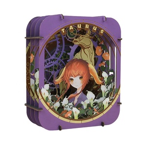 Sản phẩm mới <span class=keywords><strong>3D</strong></span> diorama tùy chỉnh thiết kế 4 lớp DIY giấy in câu đố cho trang trí - Product Image 1