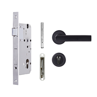 Poignée de porte intérieure d'hôtel ignifuge de qualité 6072 serrure à mortaise porte sécurité européenne serrure à cylindre corps Machine ensemble portes