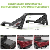 Barre de protection universelle pour pick-up, barres de protection en acier robuste pour F150 Hilux Revo L200 Ranger NP300, barre sport 4x4, accessoires OEM
