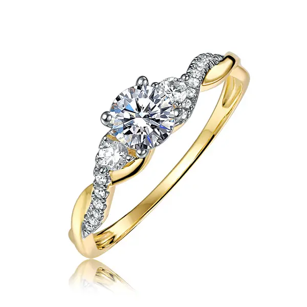 Ring Ring Ring 18k 9k Jewelry Gold Rings Platinum Wedding Engagement Ring Zircon Diamond Moisaanite Ring