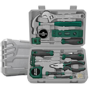 Kit d'outils Profix 59 pièces en acier au chrome-vanadium, ensemble d'outils de réparation pour la maison avec marteau, clé, tournevis, pinces, règle et embouts - Product Image 1