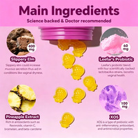 Gummies Probiotiques Intimes Personnalisées pour Femmes, Formule à l'Orme Rouge, Favorise l'Équilibre du pH et la Santé de la Flore, Marque Privée Disponible