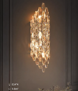 Lámpara de pared de cristal de lujo <span class=keywords><strong>con</strong></span> <span class=keywords><strong>luz</strong></span> de noche de <span class=keywords><strong>dormitorio</strong></span> <span class=keywords><strong>LED</strong></span> <span class=keywords><strong>con</strong></span> control remoto - Product Image 3