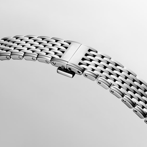 Reloj de Cuarzo con Bisel de Diamantes Finos y Esfera de Madreperla, Brazalete de Acero Inoxidable para Mujer, Longinesing - Product Image 3