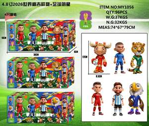Figuras <span class=keywords><strong>de</strong></span> Mascotas <span class=keywords><strong>de</strong></span> <span class=keywords><strong>la</strong></span> Copa Mundial <span class=keywords><strong>de</strong></span> Fútbol 2026 <span class=keywords><strong>de</strong></span> Estrellas del Fútbol como <span class=keywords><strong>Messi</strong></span>, Ronaldo, Mbappé, Neymar, Modelo <span class=keywords><strong>de</strong></span> Exhibición - Product Image 5
