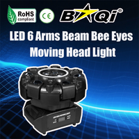 Nouveau produit : projecteur à tête mobile LED à 6 bras, effet laser Bee Eyes, éclairage de scène pour discothèque/club/fête, en vente