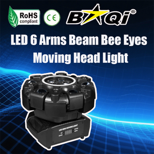 Nuevo Producto: Luces Móviles de Cabeza con Efecto Láser de 6 Brazos LED Tipo Ojo de Abeja, Iluminación de Escenario para Discotecas/Clubes/Fiestas en Oferta - Product Image 2