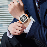 Tali Silikon Olahraga dengan Pelindung Casing untuk Apple Watch Iwatch 40 41 44 45 Ultra49mm 42/46MM Kit Modifikasi Tahan Guncangan